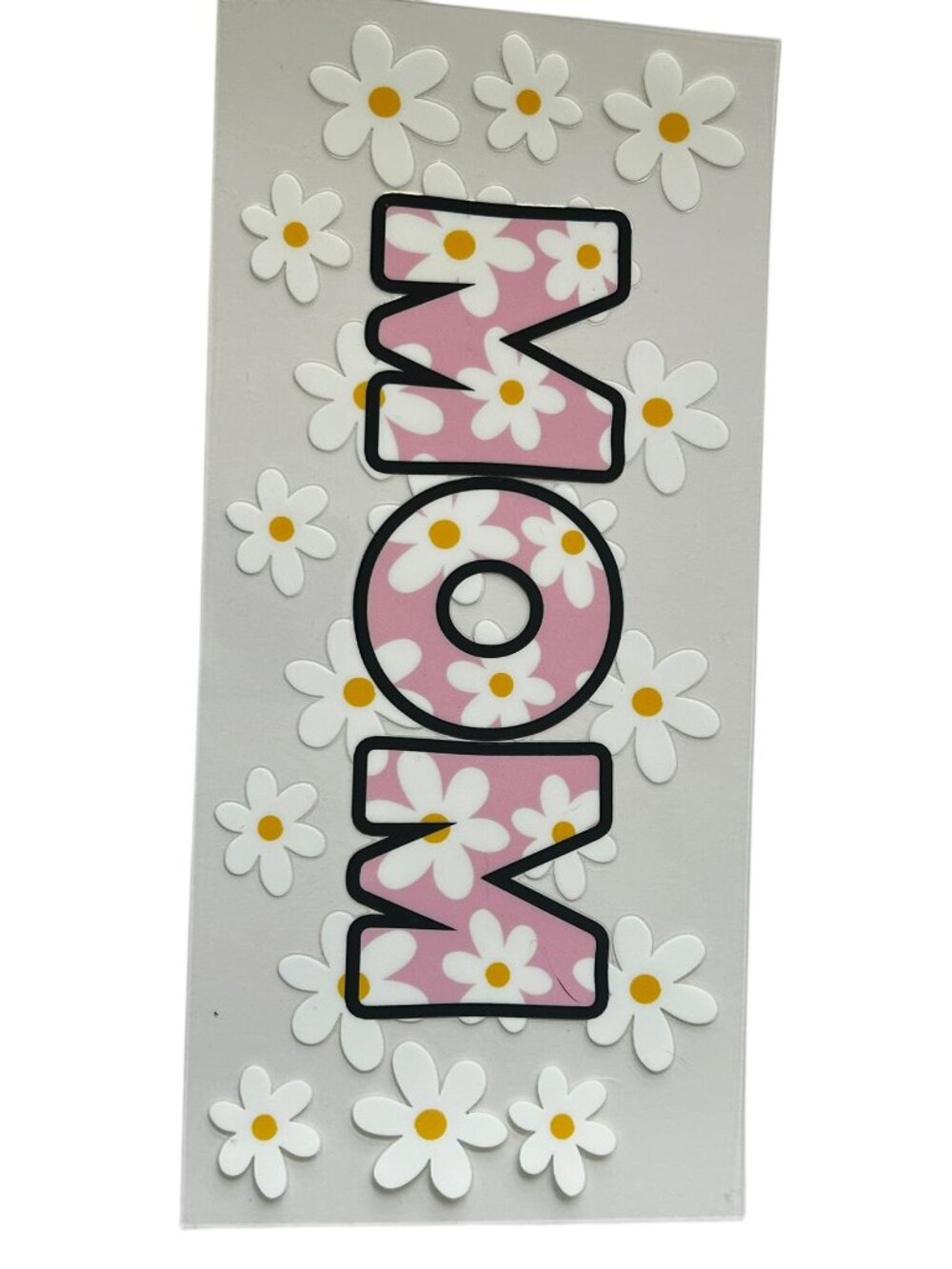 Pink Daisy Mom Cup Wrap | Floral Tumbler Design | Mother’s Day